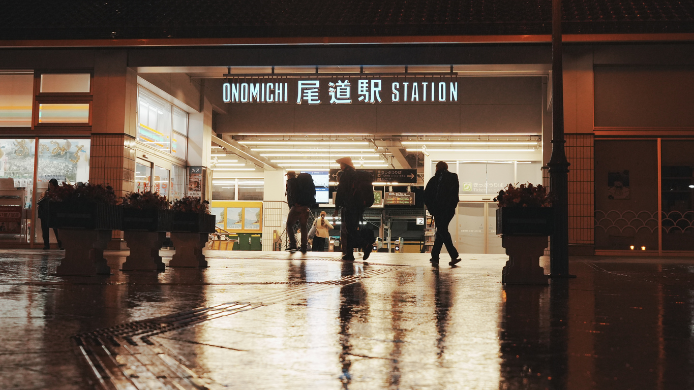 投稿作品 雨夜的車站